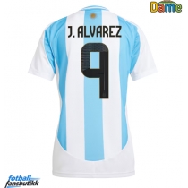 Argentina Julian Alvarez #9 Hjemmedrakt Dame Copa America 2024 Kortermet